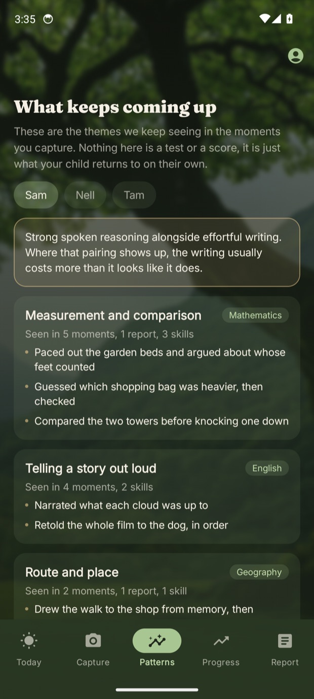 Patterns on Android